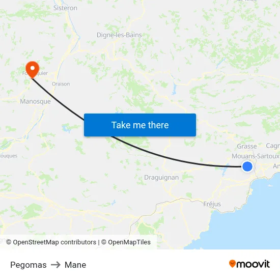 Pegomas to Mane map