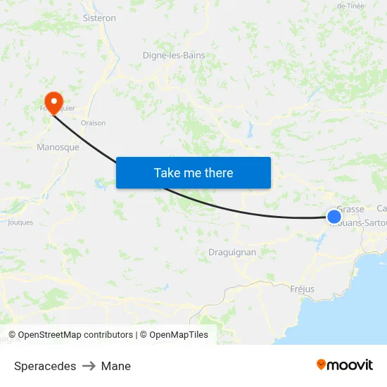 Speracedes to Mane map