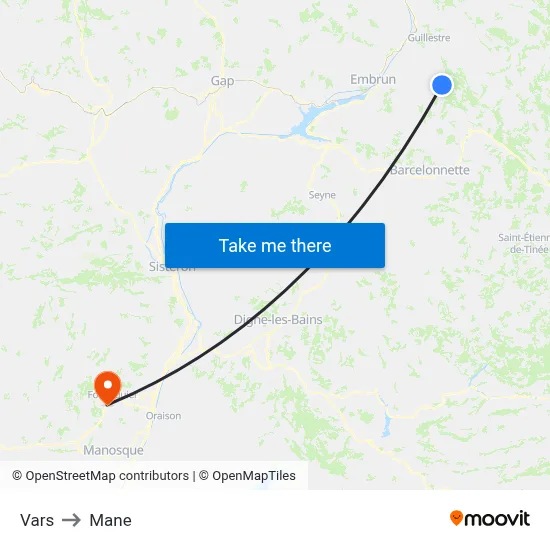 Vars to Mane map