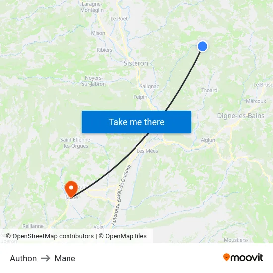 Authon to Mane map