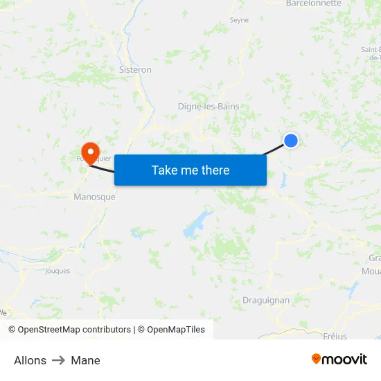 Allons to Mane map