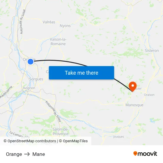 Orange to Mane map