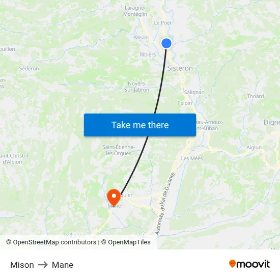 Mison to Mane map