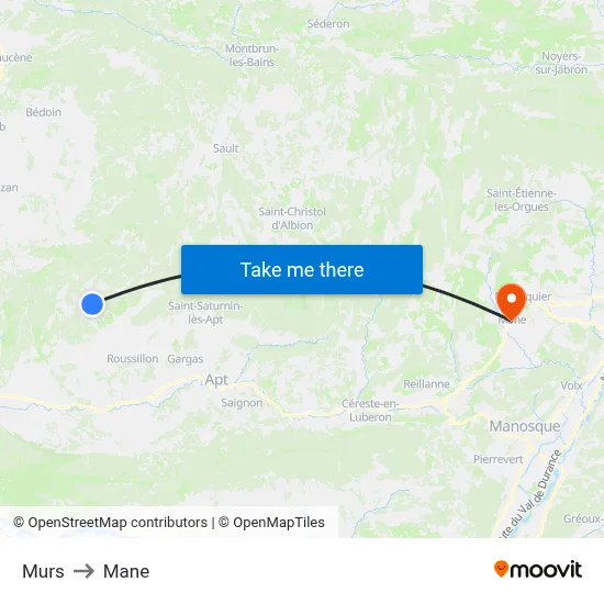 Murs to Mane map