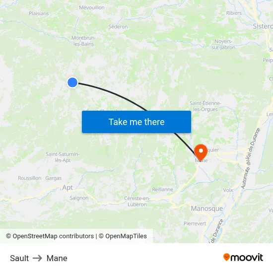 Sault to Mane map