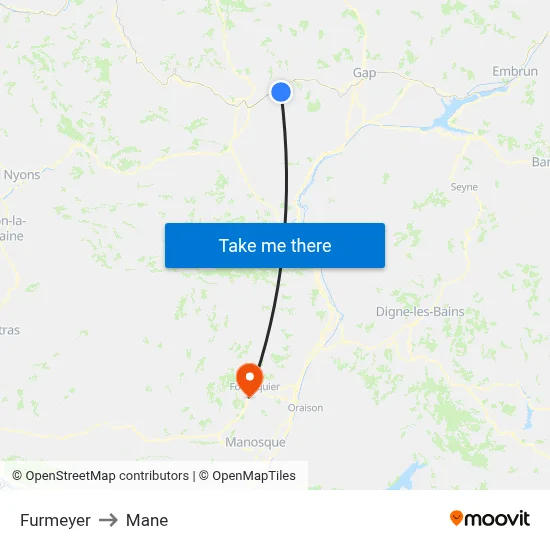 Furmeyer to Mane map