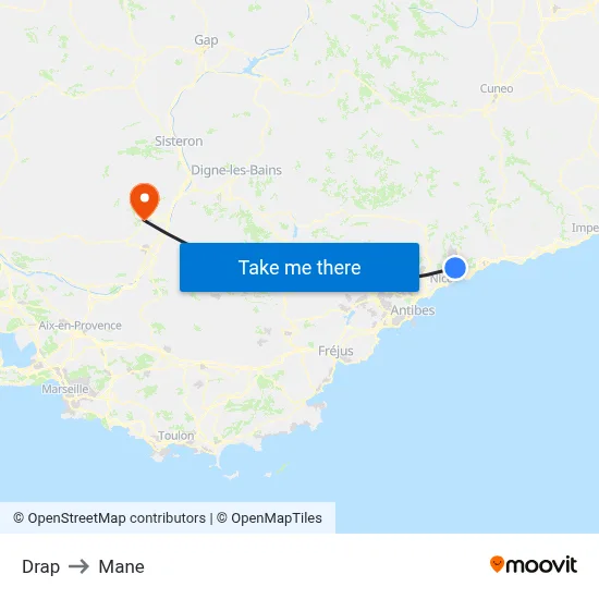 Drap to Mane map