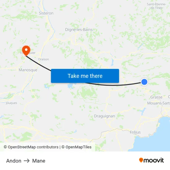 Andon to Mane map