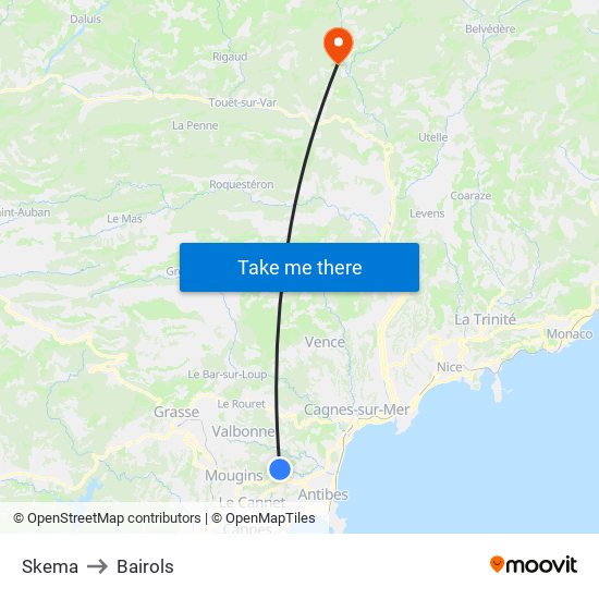 Skema to Bairols map