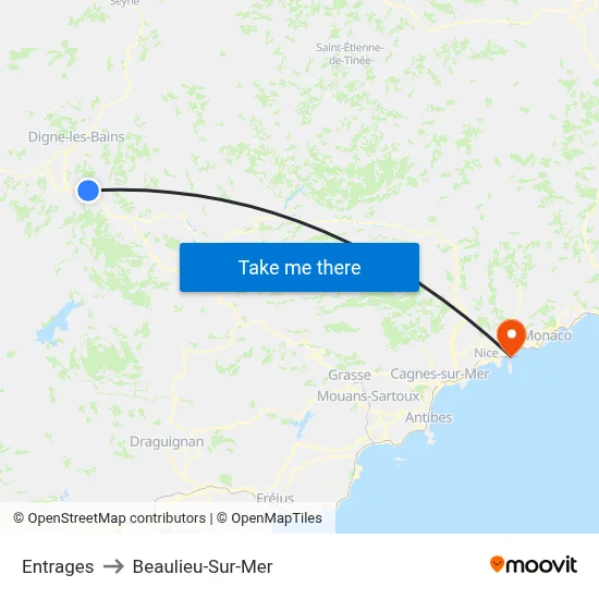 Entrages to Beaulieu-Sur-Mer map