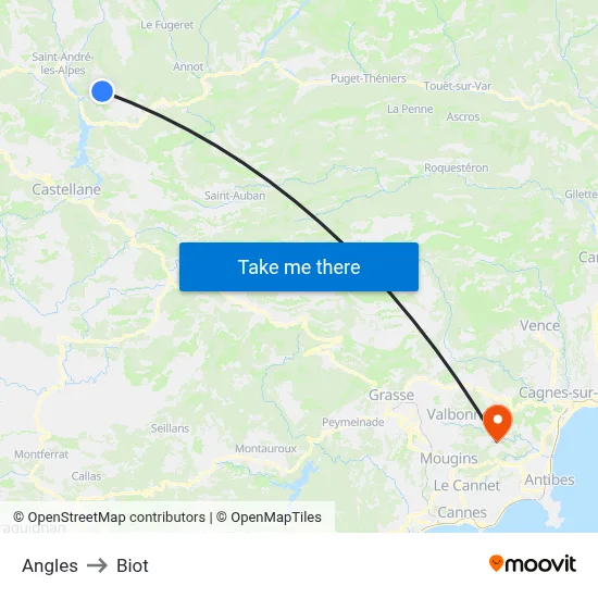 Angles to Biot map