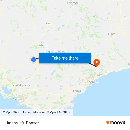 Limans to Bonson map