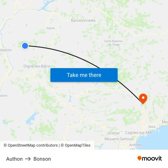 Authon to Bonson map