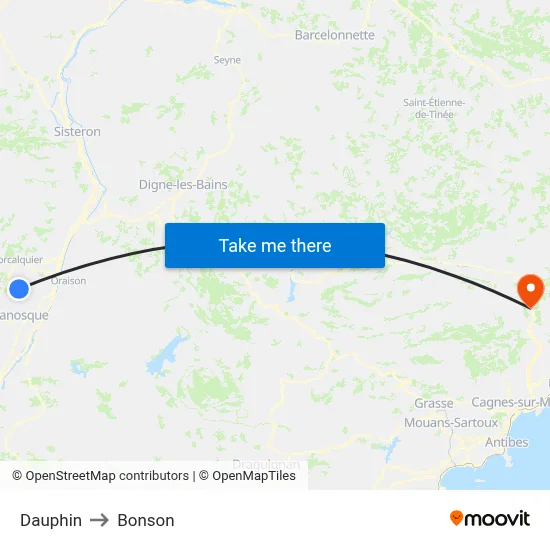 Dauphin to Bonson map