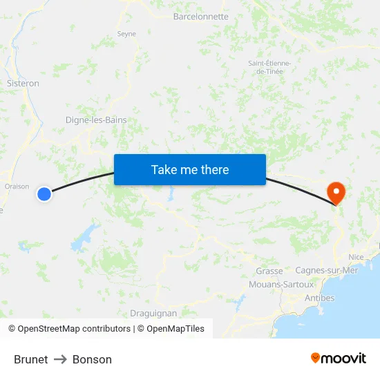 Brunet to Bonson map