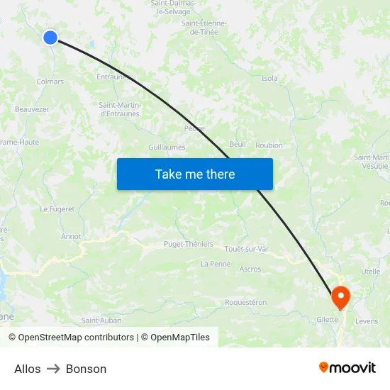 Allos to Bonson map