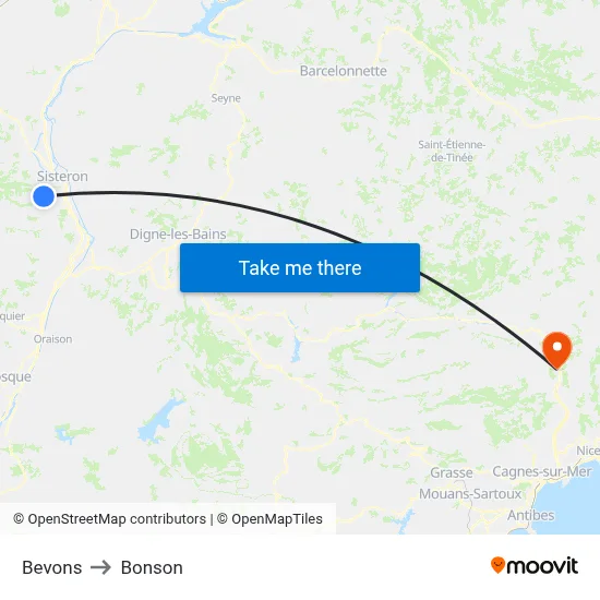 Bevons to Bonson map