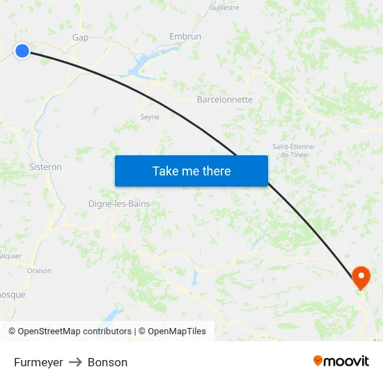 Furmeyer to Bonson map