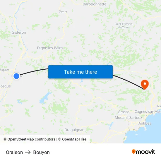 Oraison to Bouyon map