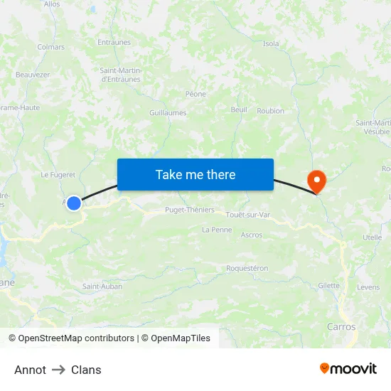 Annot to Clans map