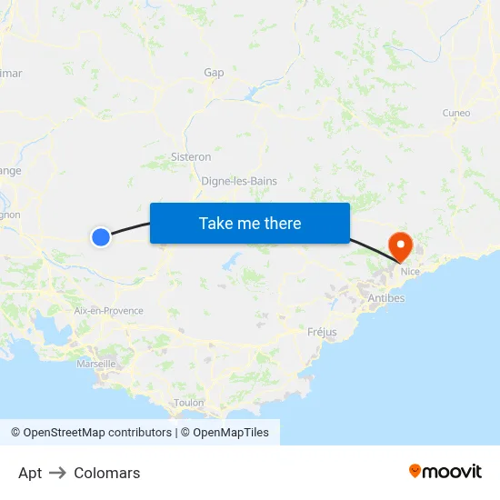 Apt to Colomars map