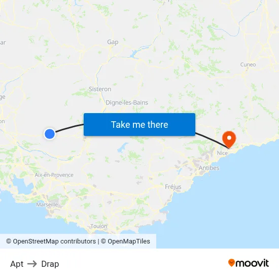 Apt to Drap map
