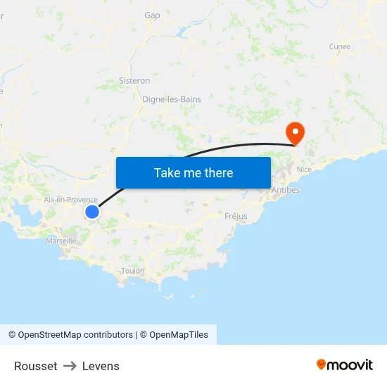 Rousset to Levens map