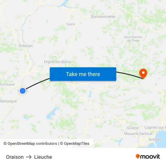 Oraison to Lieuche map