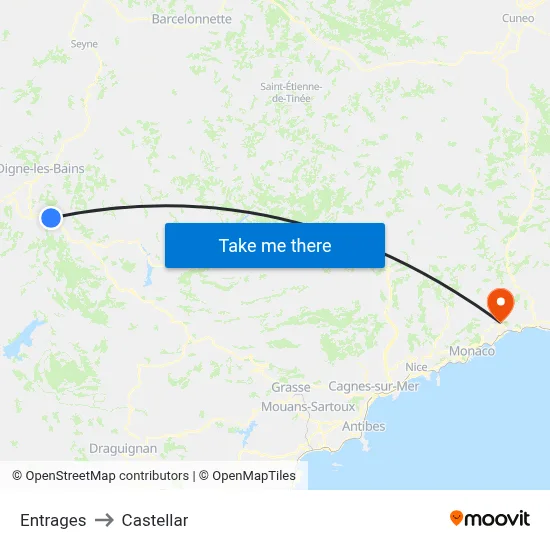 Entrages to Castellar map