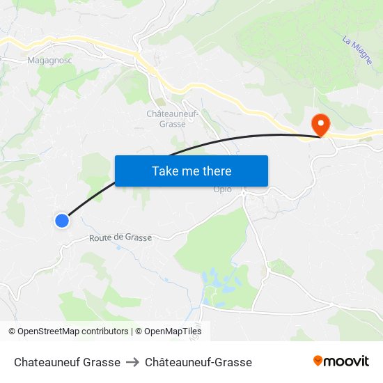 Chateauneuf Grasse to Châteauneuf-Grasse map