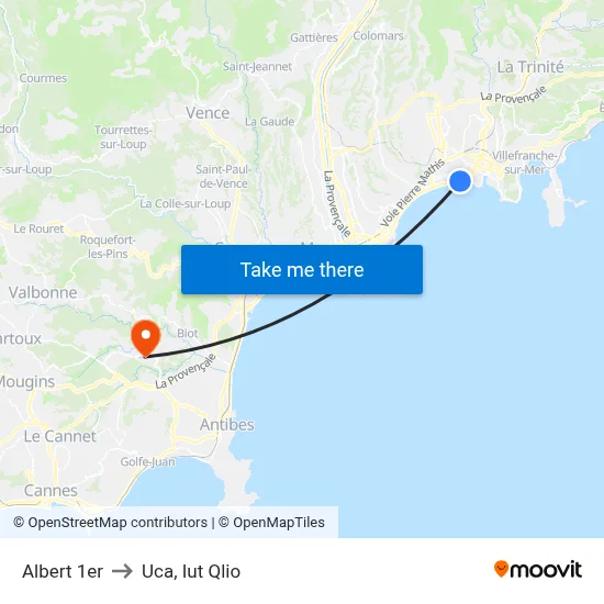 Albert 1er to Uca, Iut Qlio map