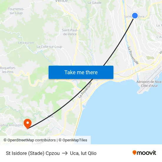 St Isidore (Stade) Cpzou to Uca, Iut Qlio map