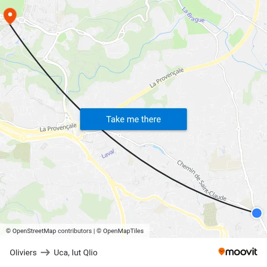 Oliviers to Uca, Iut Qlio map