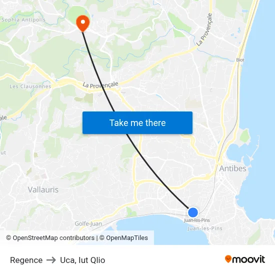 Regence to Uca, Iut Qlio map