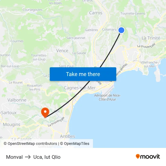 Monval to Uca, Iut Qlio map