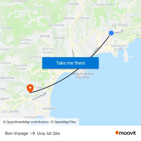 Bon Voyage to Uca, Iut Qlio map