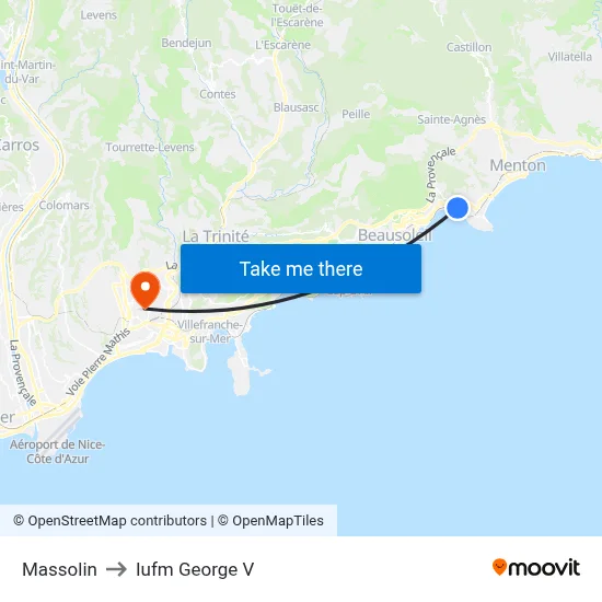Massolin to Iufm George V map