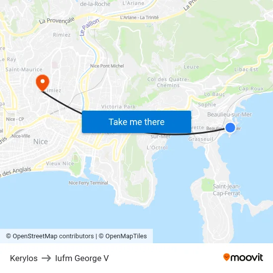 Kerylos to Iufm George V map