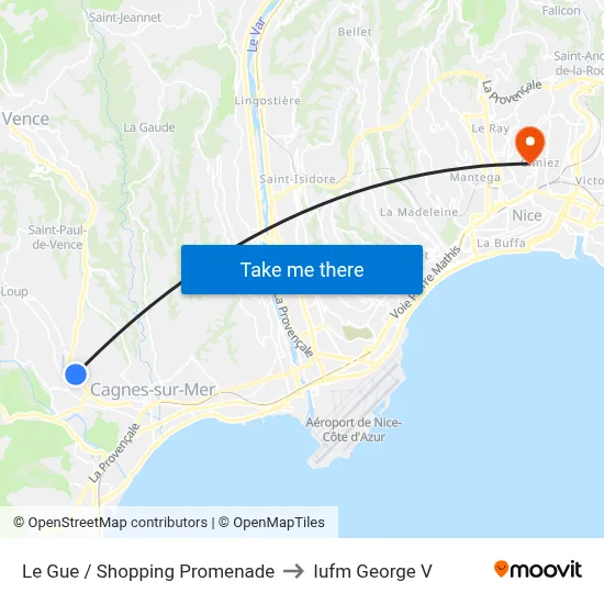 Le Gue / Shopping Promenade to Iufm George V map