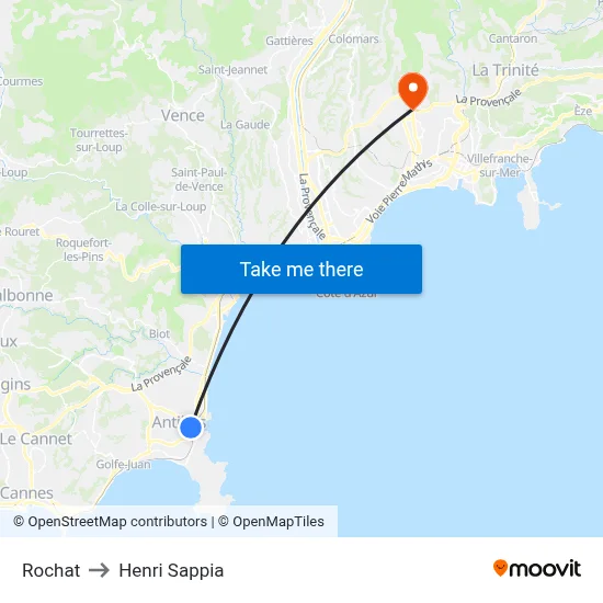 Rochat to Henri Sappia map