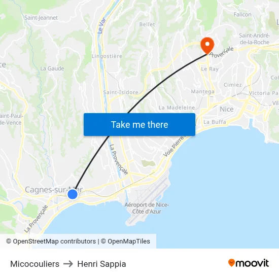 Micocouliers to Henri Sappia map