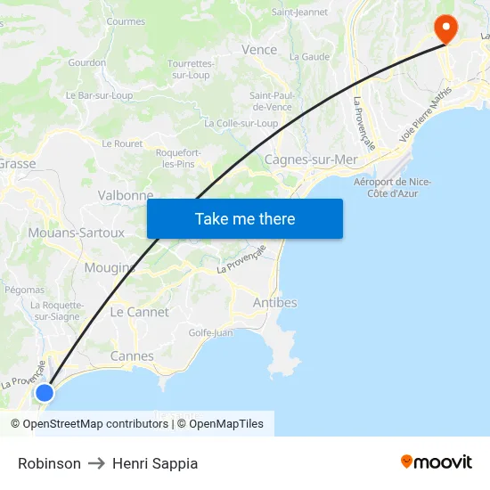 Robinson to Henri Sappia map