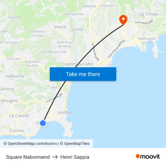 Square Nabonnand to Henri Sappia map
