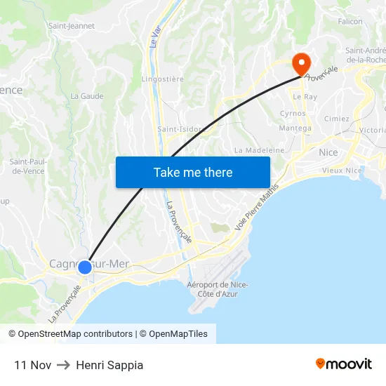 11 Nov to Henri Sappia map