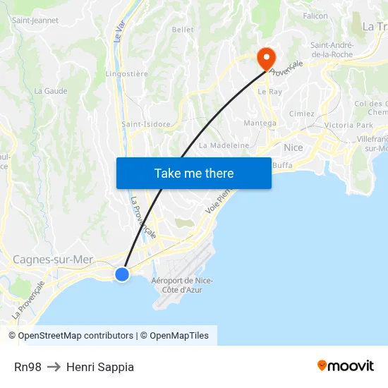 Rn98 to Henri Sappia map