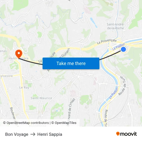 Bon Voyage to Henri Sappia map