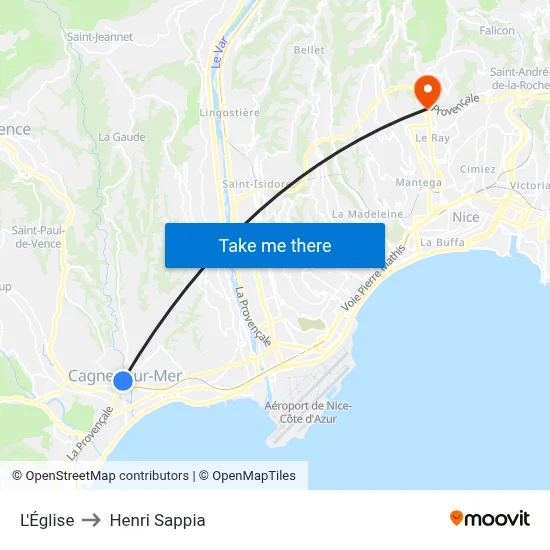 L'Église to Henri Sappia map