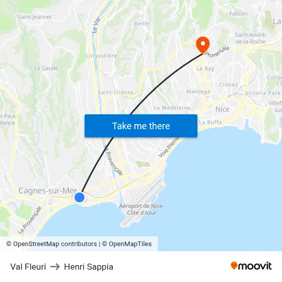 Val Fleuri to Henri Sappia map