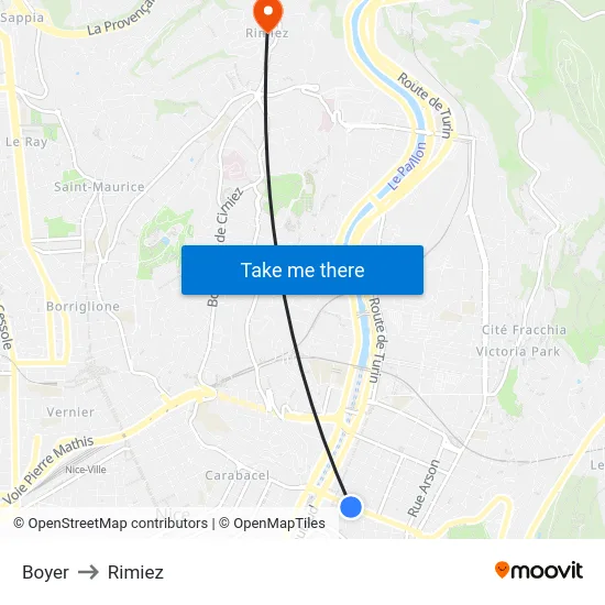 Boyer to Rimiez map