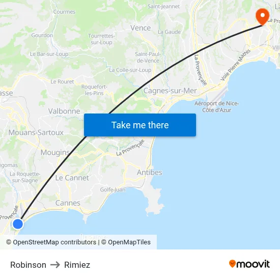 Robinson to Rimiez map